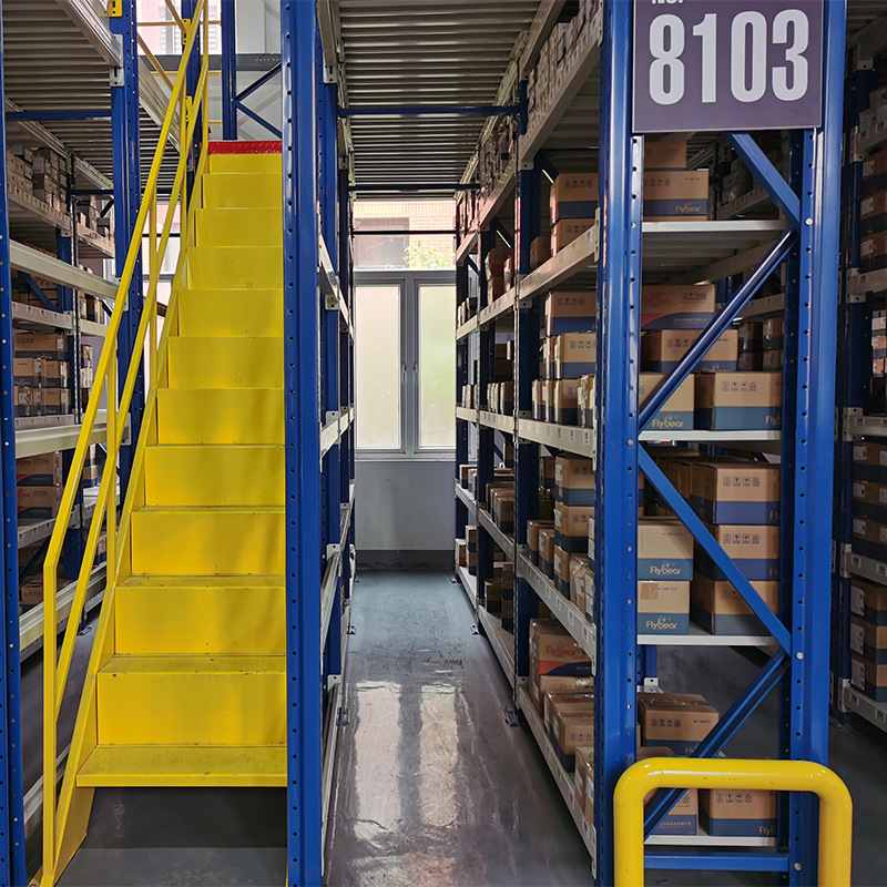 批发仓储库房钢平台工业阁楼仓库货架重型钢结构平台阁楼式
