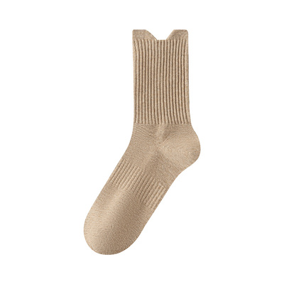 纯棉无骨中筒袜四季保暖防臭吸汗