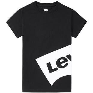 李维斯儿童装男童短袖T恤夏季新款中大童纯棉上衣女童半袖亲子装