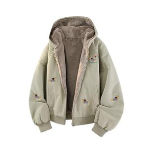 查尔斯桃心腊肠狗棉服男冬季2025新款保暖加厚座山雕情侣棉衣外套