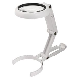 太阳火USB充电高倍20倍台式手持折叠放大镜led灯阅读看报手机电子主板IC元件维修焊接钟表家电手工雕刻