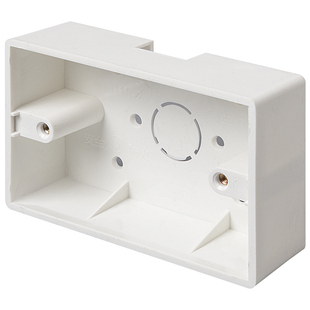 118明装插座底盒开关明线盒 灰色超薄通用二位三位四位盒子