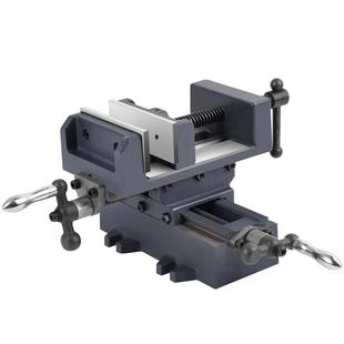 十字平口钳双向移动台钻精密台钳铣床重型台虎钳夹具工作台滑台