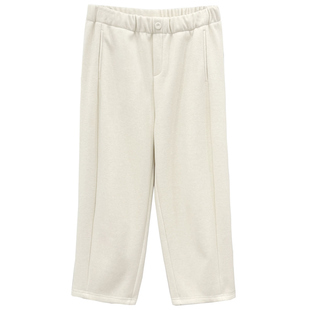 2025秋冬新款大码200斤胖mm宽松显瘦加厚直筒休闲裤 毛呢加绒女裤