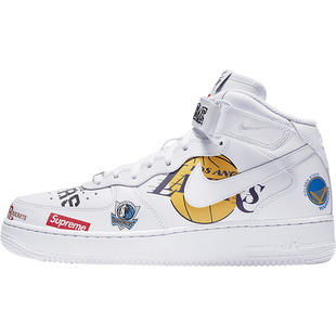 Nike/耐克官方正品Air Force 1 x Supreme男士运动板鞋AQ8017-100