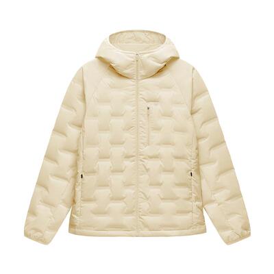 蕉内氢气502Air女士防风连帽轻薄羽绒服拼色保暖防寒外套