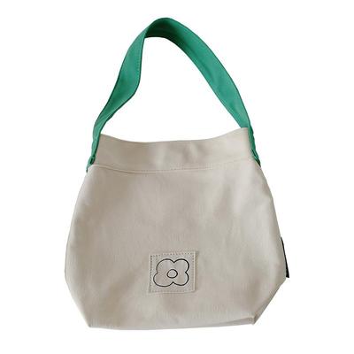 梵花不语新款花朵女便当包帆布包