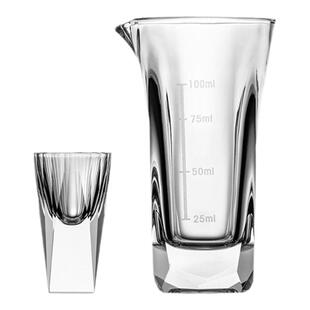 高档钻石白酒杯分酒器套装家用15ml3钱一口杯酒盅带刻度小号酒杯