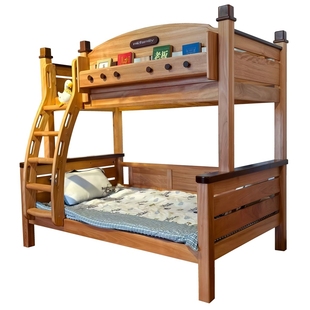 红檀木高低床全实木上下床儿童床上下铺实木两层子母床环保双层床