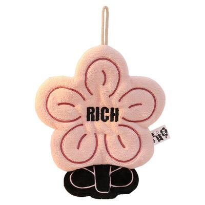 ANNAHOUSE家居馆rich有钱花珊瑚绒加厚擦手巾厨房挂式两用毛巾吸