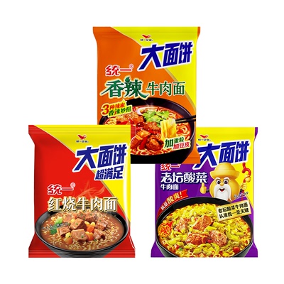 统一方便面老坛酸菜牛肉面红烧