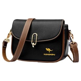 真皮袋鼠包包2025新款女士单肩包时尚百搭斜挎包女休闲小方包简约