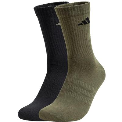 滔搏adidas阿迪达斯男女两双装袜子舒适运动袜JX5055