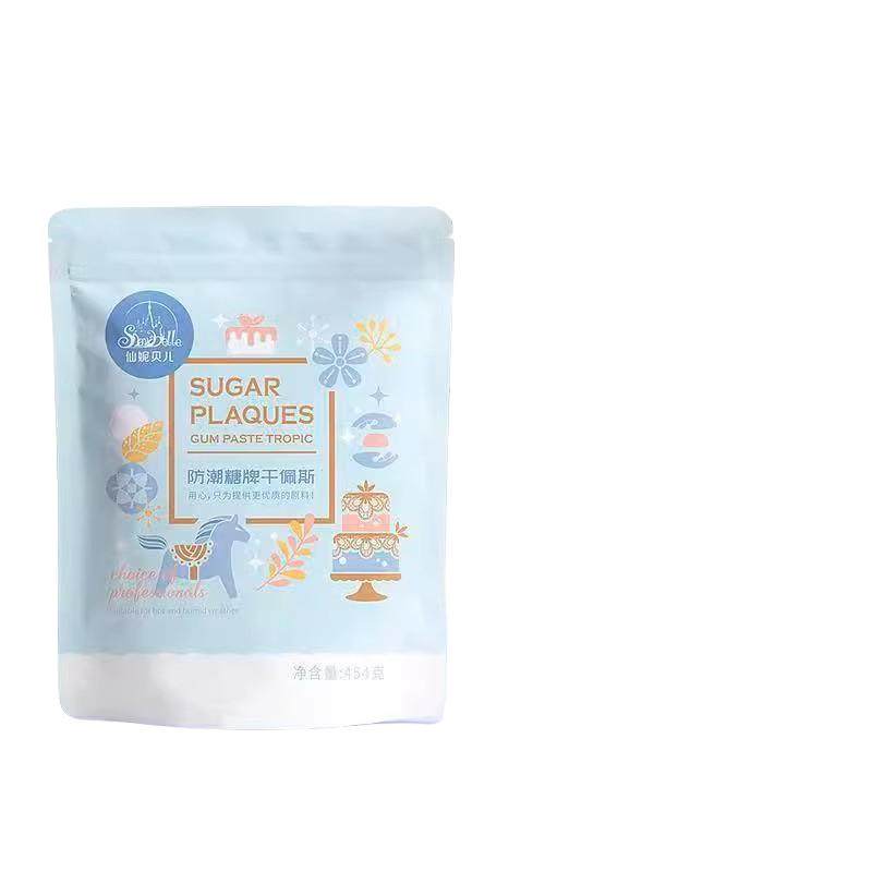 包邮翻糖膏蛋糕装饰原料仙妮贝儿可食用干佩斯糖牌人偶蝴蝶结防潮