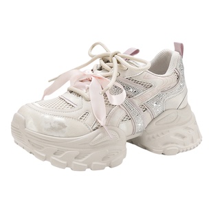 星期六爆款厚底老爹鞋女款2026新款小个子增高运动休闲鞋女鞋子