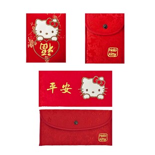 HelloKitty中式卡通可爱个性KT猫新年创意刺绣红包港版2026利是封