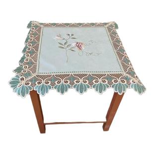 防水床头柜盖布蕾丝花边绣花轻奢高级感微波炉冰箱洗衣机防尘盖布