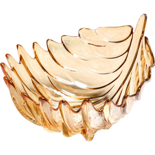 轻奢高档水晶玻璃水果盘家用客厅茶几现代简约网红零食糖果摆放盘