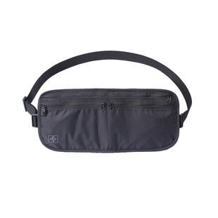 旅行贴身腰包男隐形多功能跑步运动包防水RFID防盗护照包证件钱包