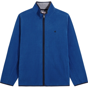 Brooks Brothers/布克兄弟男士25秋冬新品抓绒摇粒绒包边保暖外套