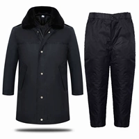 Хлопковое пальто средней длины + хлопковые брюки