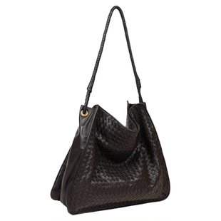 LIOSU真皮编织托特包女单肩包大容量气质通勤包百搭手提包