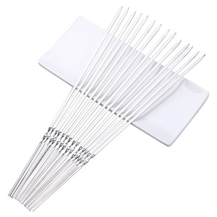 烧烤签子不锈钢304食品级烤串羊肉串铁钎子扁签必备烤肉签字工具