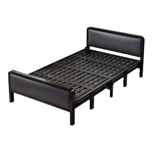 铁艺床单双人床加粗加厚加固铁架床架现代简约1米2出租房宿舍铁床