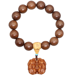 桃木貔貅档位珠汽车挂件车内吊饰车载挂件黑曜石男士女士佛珠饰品