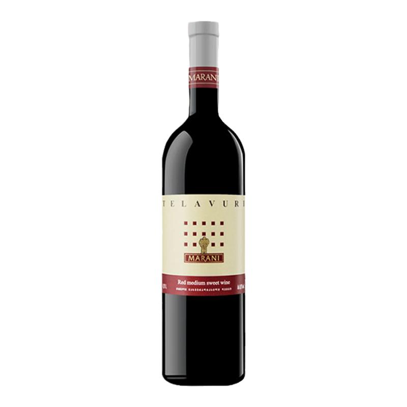 格鲁吉亚红酒原瓶进口MARANI玛朗尼特拉乌里半甜红葡萄酒 好入口