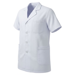 南丁格尔白大褂男医生小褂短袖夏季薄款短款女实验美容医院工作服