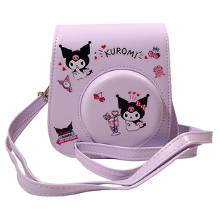 富士拍立得mini12保护套壳迷你11复古斜跨相机皮包背带绳可爱卡通