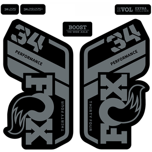 新款2021 fox 34performance前叉贴山地车前叉贴纸单车改色贴防水