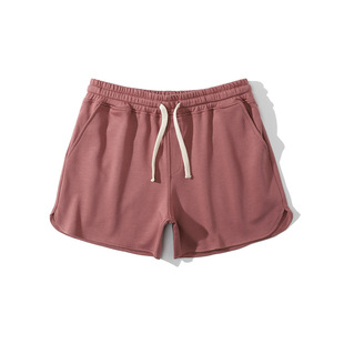 不过膝运动短裤男三分裤夏季青年男生超短裤重磅棉弹力健身运动裤