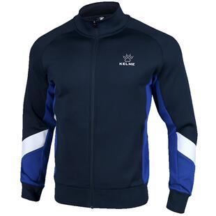 KELME卡尔美外套男休闲运动春秋季足球训练服针织立领夹克上衣