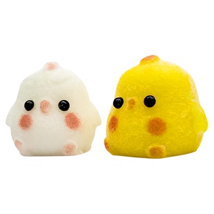 原创手工制作小鸡仓鼠慢回弹捏捏乐食品级硅胶背包挂件可爱小玩具