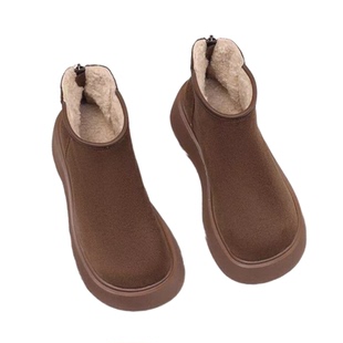 女鞋加绒加厚时尚雪地靴冬季平底保暖冬季防滑女棉鞋