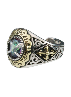 YUKI男女复古波斯魔法纯银戒指