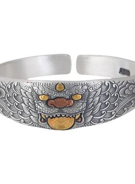 貔貅银手镯复古工艺时尚设计女款