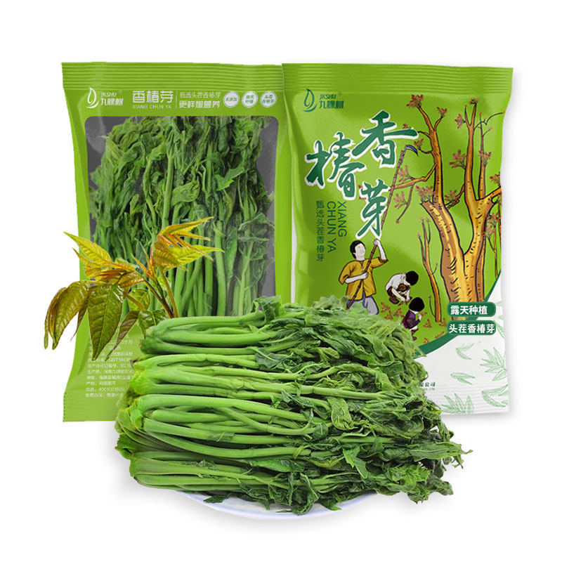 九棵树香椿芽咸菜河南特产新鲜腌制香椿头下饭菜250g酱菜