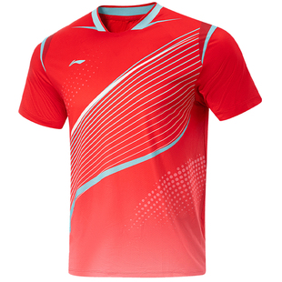 李宁乒乓球运动服男款球衣短裤套装新款国家队短袖速干t恤高端