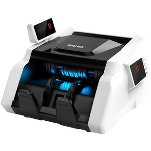 得力验钞机专业点钞机33302s新版人民币数钱小型家用c类便携验钞机收银智能语音报数B类专业验钞机新款