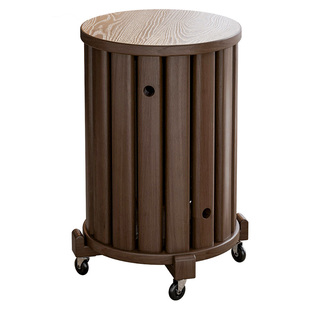 现代吃饭凳子餐桌凳原木新中式叠叠乐实木圆凳子茶几家用可叠放凳