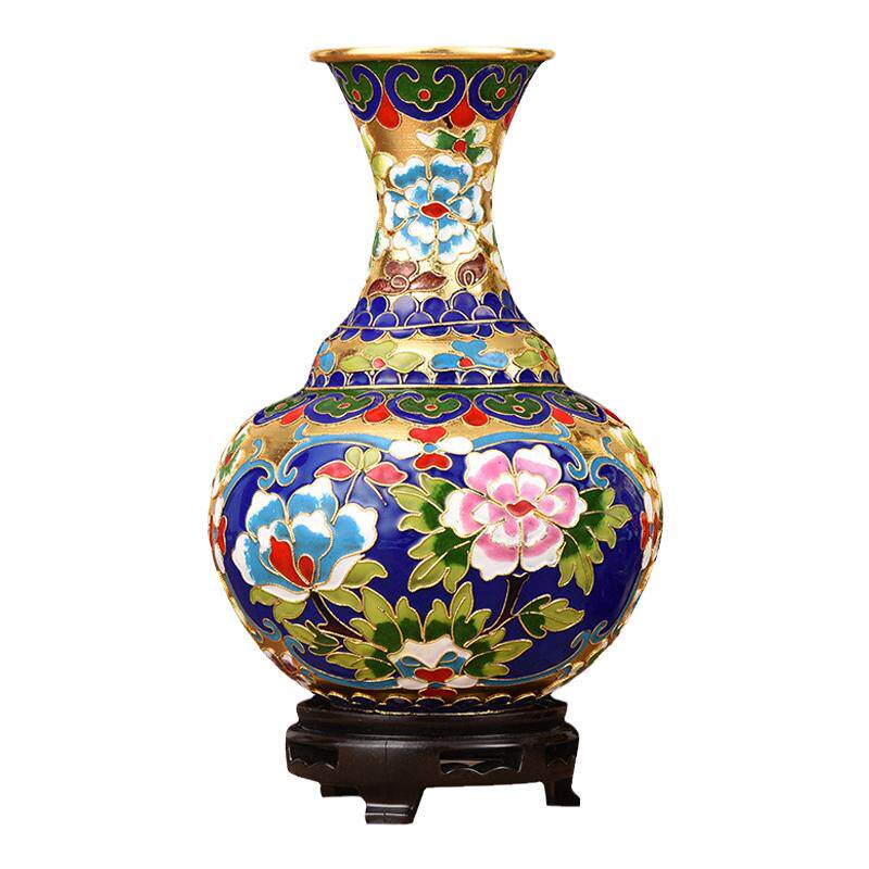 老北京景泰蓝花瓶家居摆件