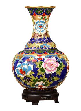 老北京景泰蓝花瓶家居摆件