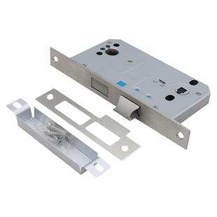 304不锈钢防火门锁国标锁体200mm防火锁通用型消防通道锁管井锁体