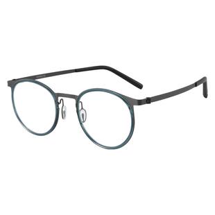姜文同款！新品复古圆框超轻9.3克近视眼镜框β钛光学镜架U2600