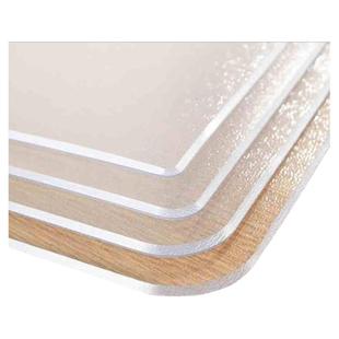 软玻璃水晶板桌布pvc防水防油纯白不透明餐桌垫茶几家用白色防烫