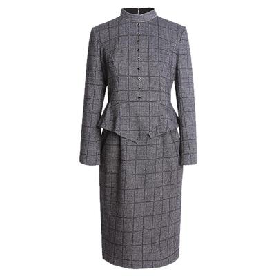 JANANNO连衣裙简爱商务小高领