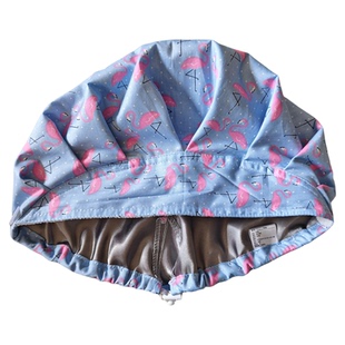 炒菜护发帽女长发双层仿真丝绸缎内衬厨房防油烟落发产妇月子花帽